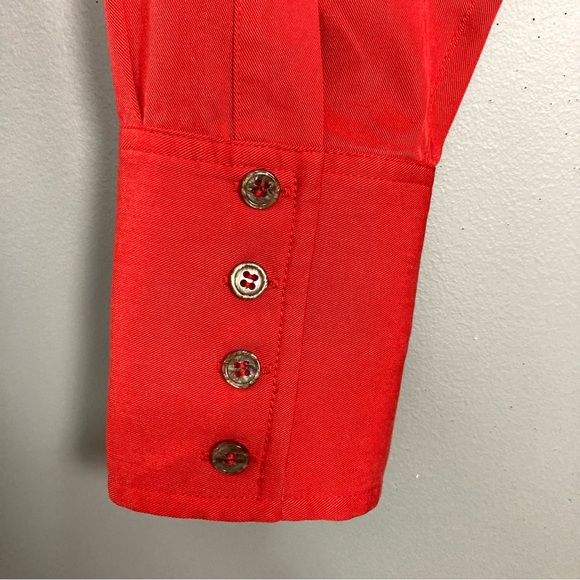 Soft Surroundings Easy Tencel Tunic Top Women’s Size M Petite Peplum Pockets - Picture 6 of 9